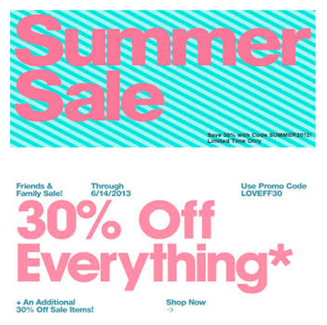 Examples of American Apparel Promotion
