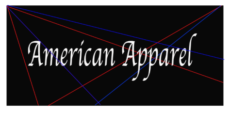 American Apparel Signage